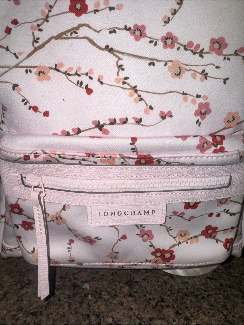 Longchamp Le Pliage Néo Sakura Backpack limited edition Pink Cherry Blossom